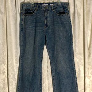 Men's 38/30 Urban Pipeline Relaxed Bootcut 100% Cotton Blue Jeans